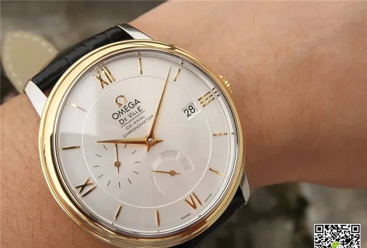 Omega De Ville 424.53.40.21.02.002 ZF Factory 1:1 Best Edition Replica Watch Black Leather Strap